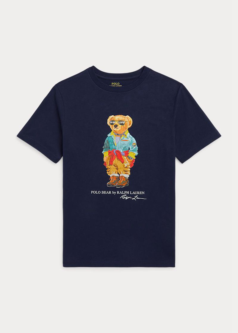 Camiseta Ralph Lauren Niño 6-14 Años Polo Bear Cotton Jersey Chile Azul Marino VPGWM-8201